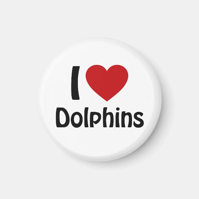 I Liebe Delphine Magnet (Vorne)