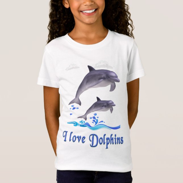 I Liebe Delphine T - Shirt (Vorderseite)