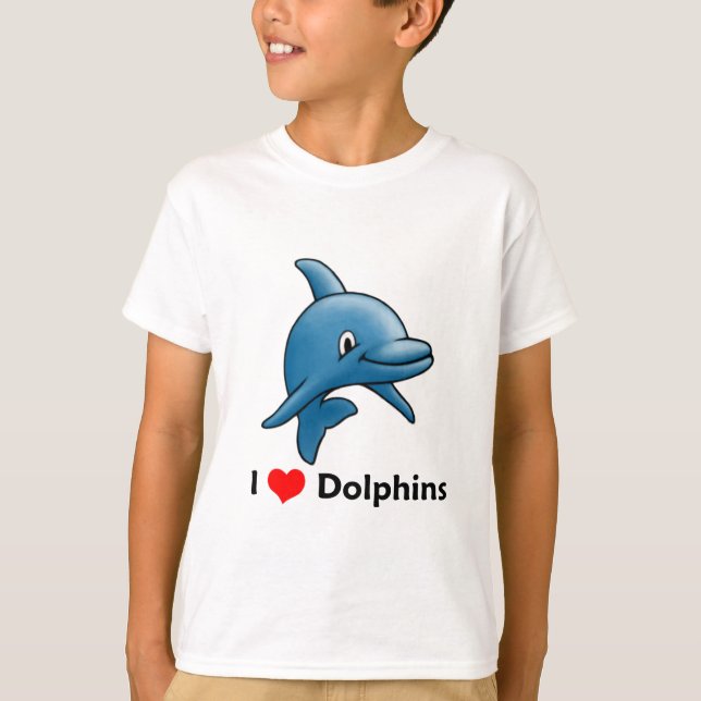 I Liebe Delphine T-Shirt (Vorderseite)