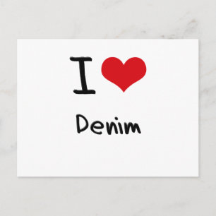 I Liebe Denim Postkarte
