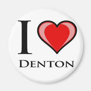 I Liebe Denton Magnet