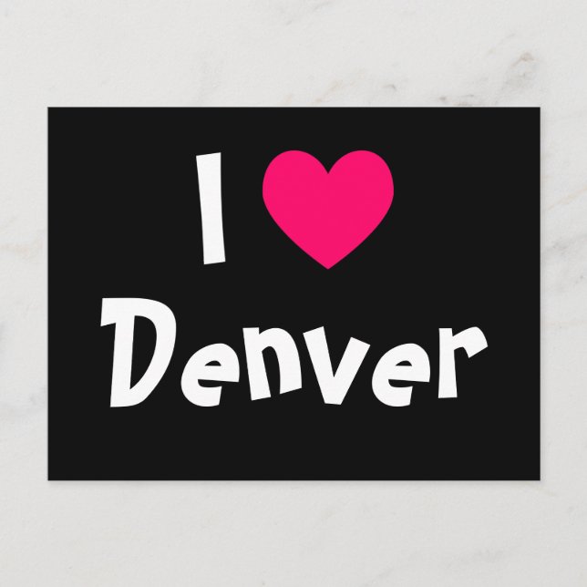 I Liebe Denver Postkarte (Vorderseite)