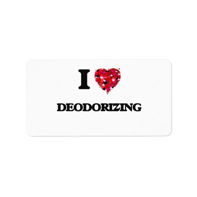 I Liebe Deodorisierung Adressaufkleber (Vorne)
