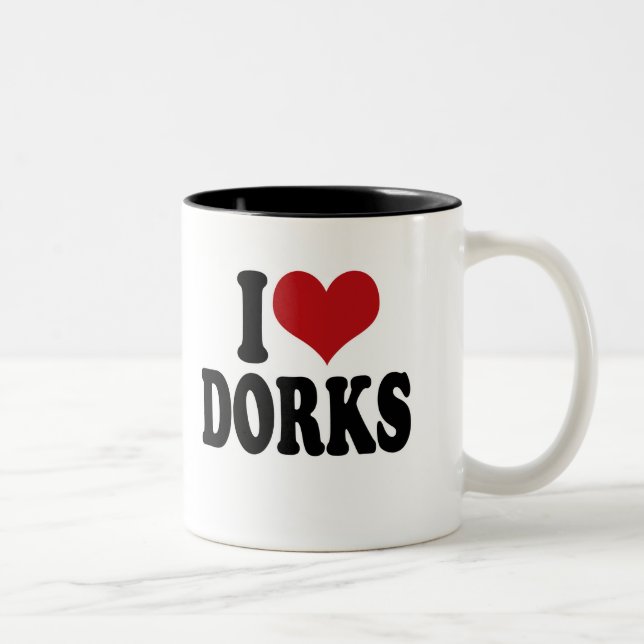 I Liebe-Deppe Zweifarbige Tasse (Rechts)