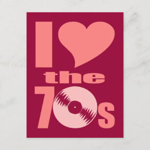 I Liebe der 70er Einladung