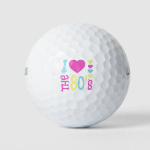 I Liebe der 80er Disco-Kostüme Golfball