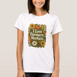 I Liebe der Bauern Märkte Vintage Erzeugnisse T-Shirt