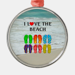 I Liebe der Beach Metal Ornament Aus Metall