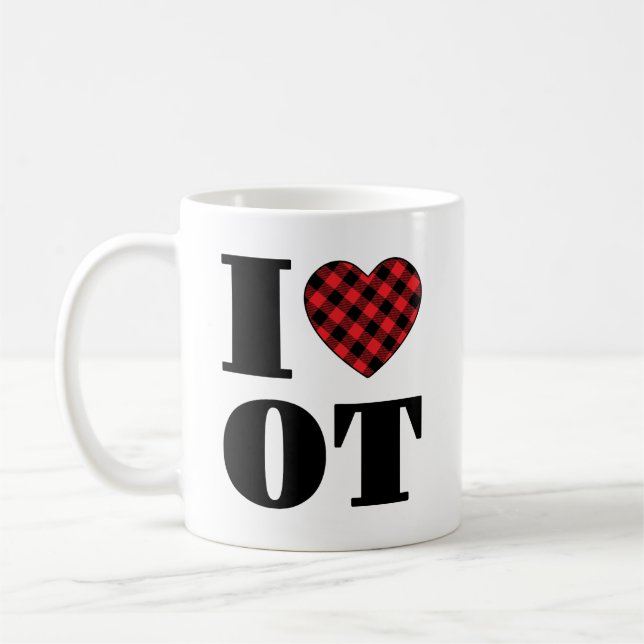 I Liebe der Berufstherapie Kaffeetasse (Links)