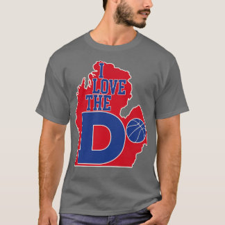 I Liebe der D Pistons Basketball T-Shirt