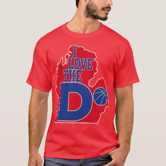 I Liebe der D Pistons Basketball T-Shirt