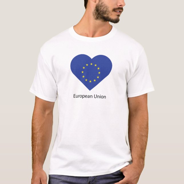 I Liebe der europäischen Gewerkschaft T-Shirt (Vorderseite)