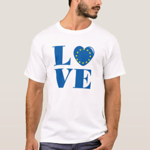 I Liebe der europäischen Gewerkschaft T-Shirt