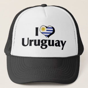 I Liebe der Flagge Uruguays Truckerkappe