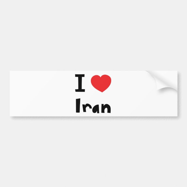 I Liebe der Iran Autoaufkleber (Vorne)