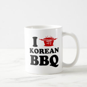 I Liebe der koreanischen GRILLEN (고 기 이) Kaffeetasse