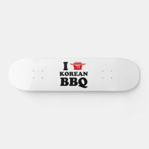 I Liebe der koreanischen GRILLEN (고 기 이) Skateboard