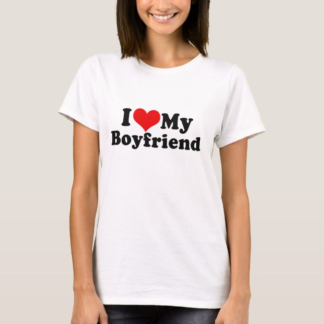 I Liebe der mein Tag Freundvalentines T-Shirt (Vorderseite)