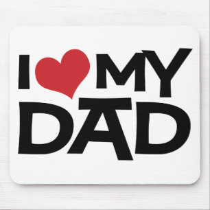 I Liebe der mein Vatertag Vater-Mousepad Mousepad