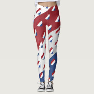 I Liebe der niederländischen Flaggenfarben Funny Leggings
