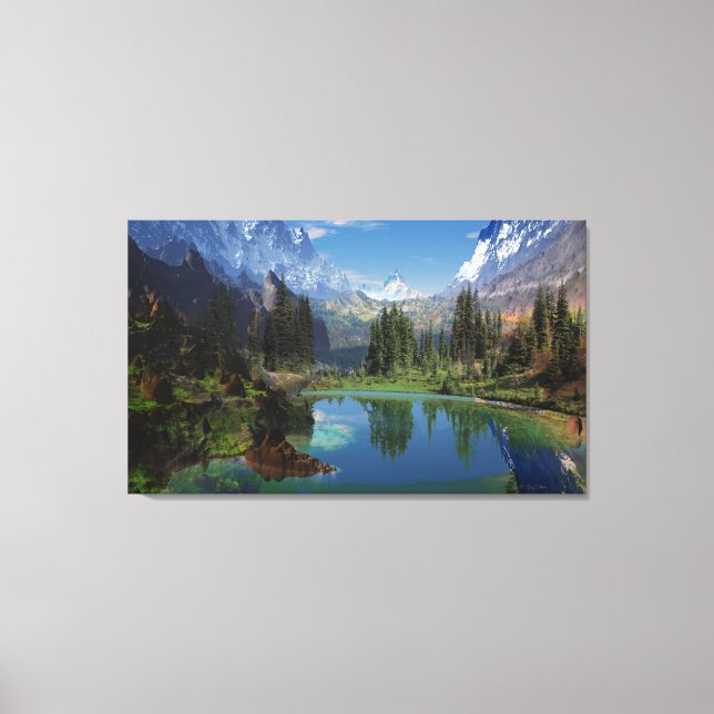 I. Liebe der Rocky Mountains Canvas Prints Leinwanddruck (Vorderseite)