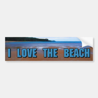 I Liebe der Strand Autoaufkleber
