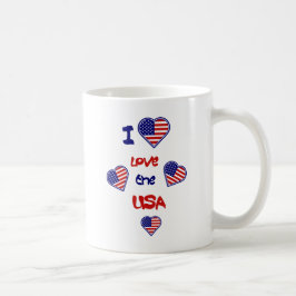 I Liebe der Tasse der amerikanischen Herzflags