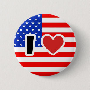 I Liebe der USA Button