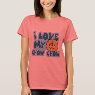 I Liebe der Wecker-T-Shirt meiner Chow-Chow T-Shirt