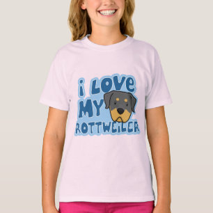 I Liebe der Wecker-T - Shirt meines Rottweiler