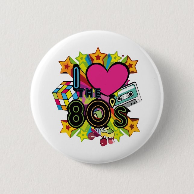 i Liebe des 80ers Button (Vorderseite)