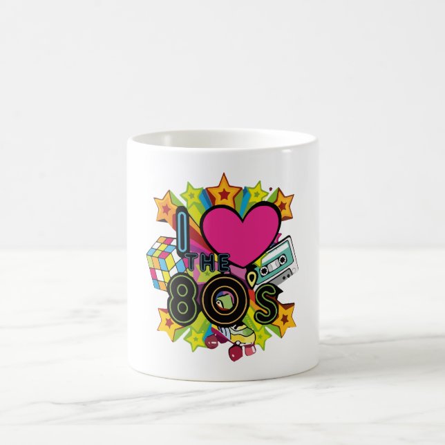 i Liebe des 80ers Kaffeetasse (Mittel)