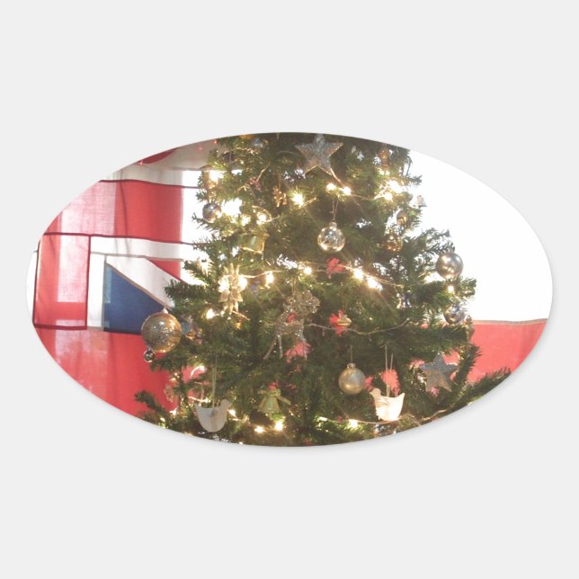 I Liebe des britischen Holiday Special Event Ar Ovaler Aufkleber (Vorderseite)