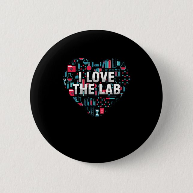 I. Liebe des Labrador Laboratoriums Medizin Medizi Button (Vorderseite)
