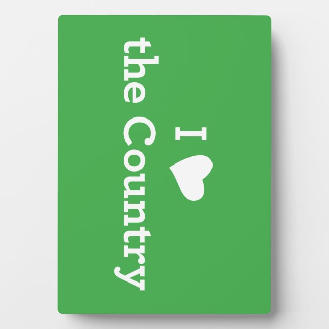 I Liebe des Landes Fotoplatte (Vorderseite)