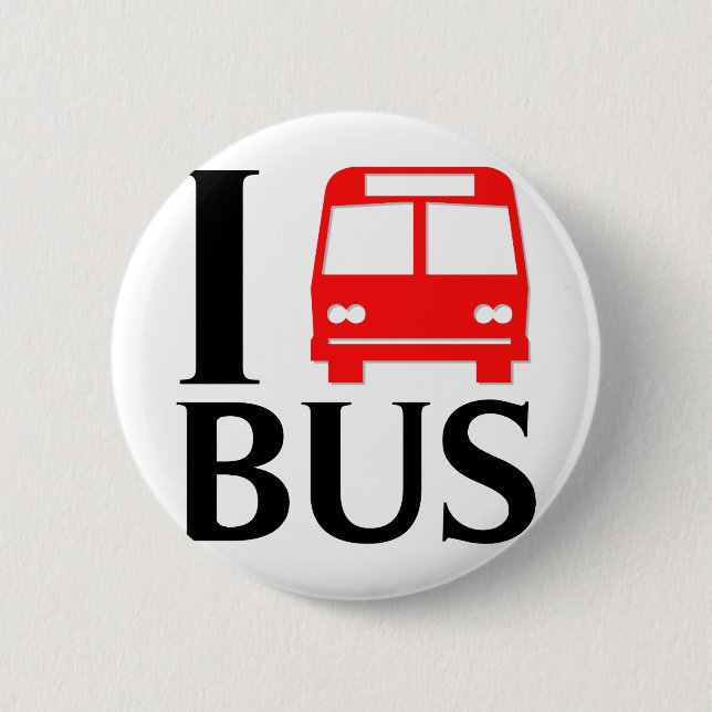 I Liebe des Liebe-Bus-| I der Bus des Bus-| Button (Vorderseite)