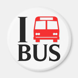 I Liebe des Liebe-Bus- I der Bus des Bus- Magnet