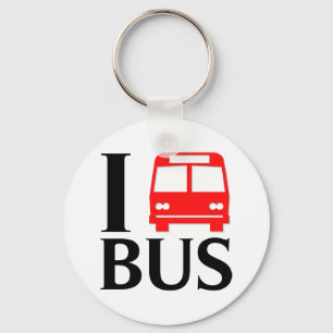I Liebe des Liebe-Bus- I der Bus des Bus- Schlüsselanhänger