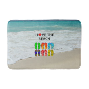 I Liebe des Strandes, beliebtes Design Badematte