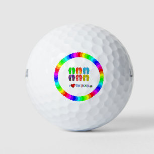 I Liebe des Strandes Golfball
