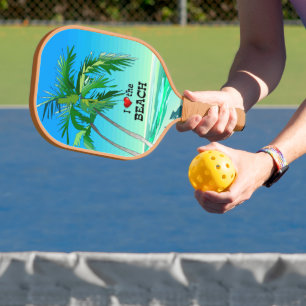 I Liebe des Strandes Pickleball Schläger