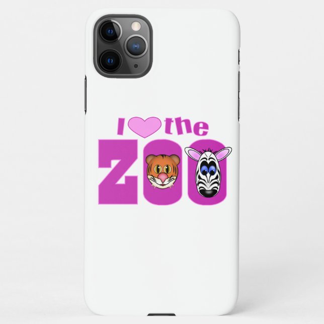 I Liebe des Zoo iPhone Case Hülle (Rückseite)