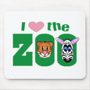 I Liebe des ZOO Mousepad