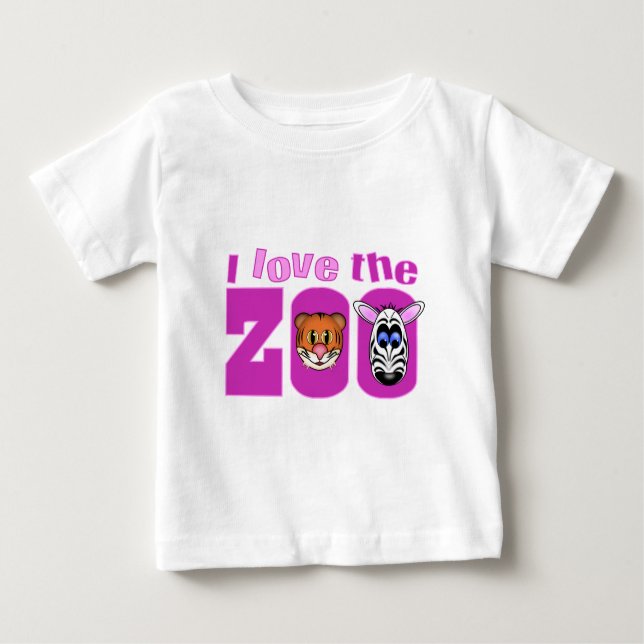 I Liebe des Zoos Baby T-shirt (Vorderseite)
