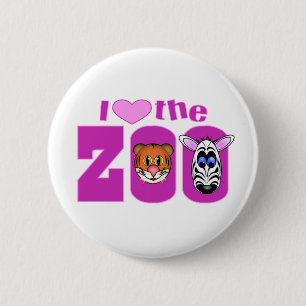 I Liebe des Zoos Button