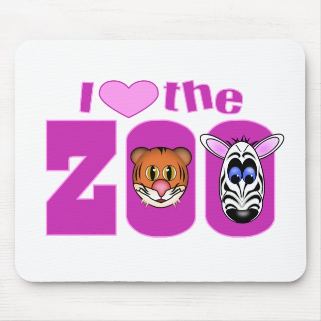 I Liebe des Zoos Mousepad (Vorne)