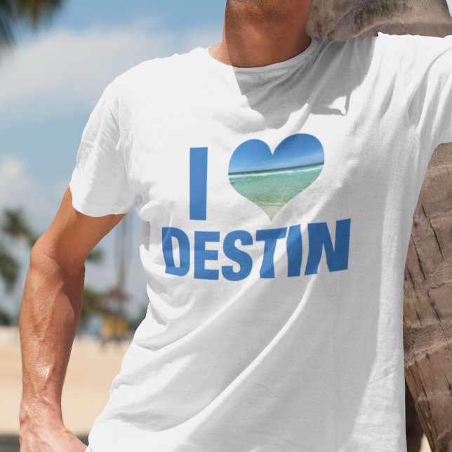 I Liebe Destin Florida Beach Urlaub T-Shirt (Von Creator hochgeladen)