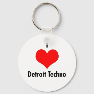 I Liebe Detroit Techno Schlüsselanhänger