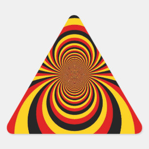 I Liebe Deutsche Druckgrafik Dreieckiger Aufkleber