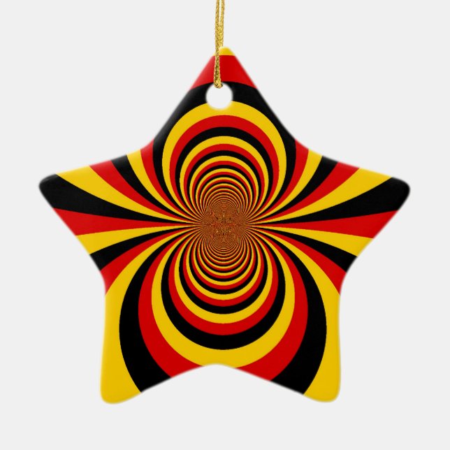 I Liebe Deutsche Druckgrafik Keramikornament (Vorne)